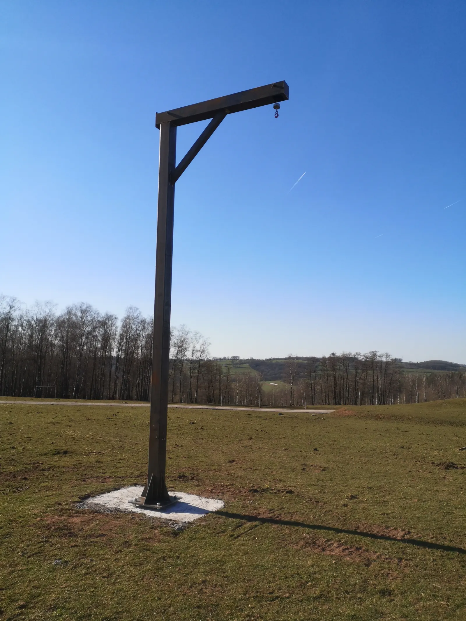 Structure métallique pour girafes réalisée par Design Ferronnerie
