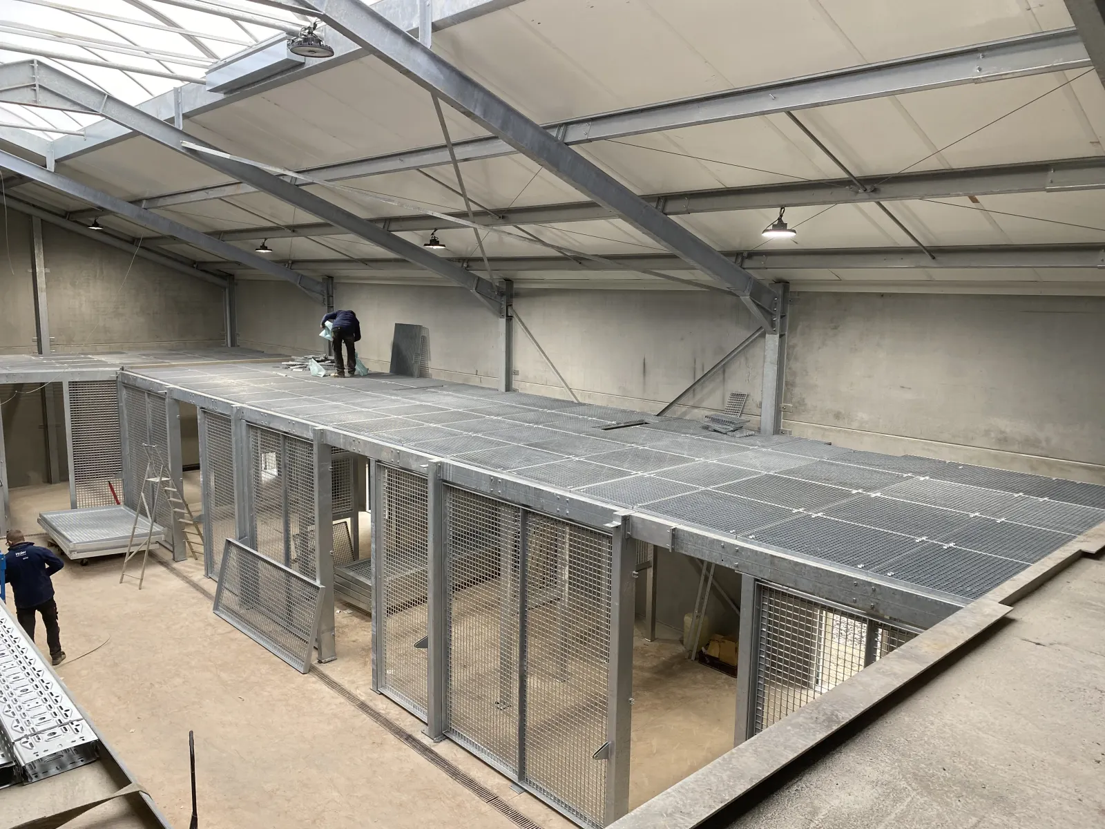 Structure métallique pour enclos de lions réalisée par Design Ferronnerie