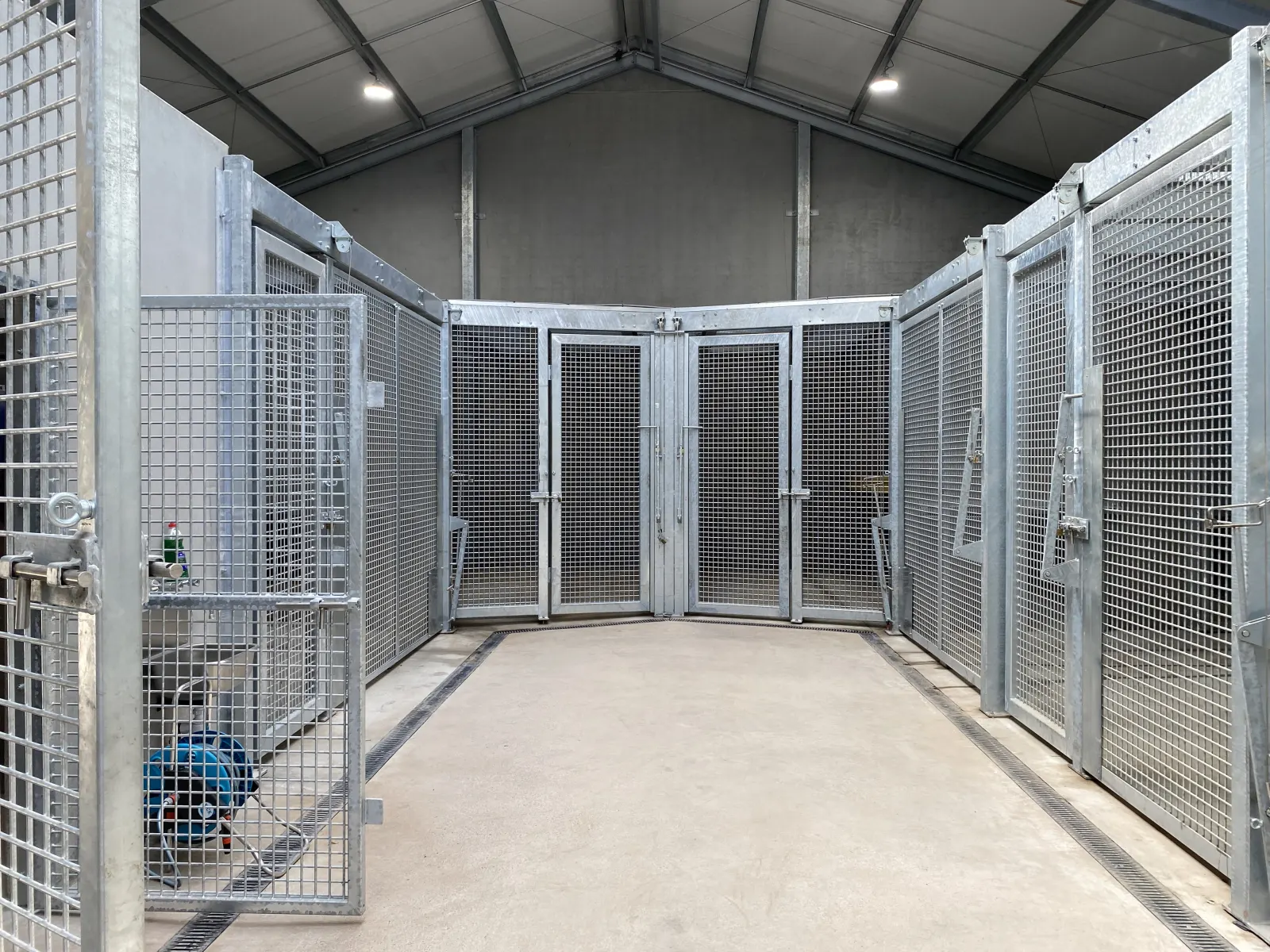 Structure métallique pour enclos de lions réalisée par Design Ferronnerie